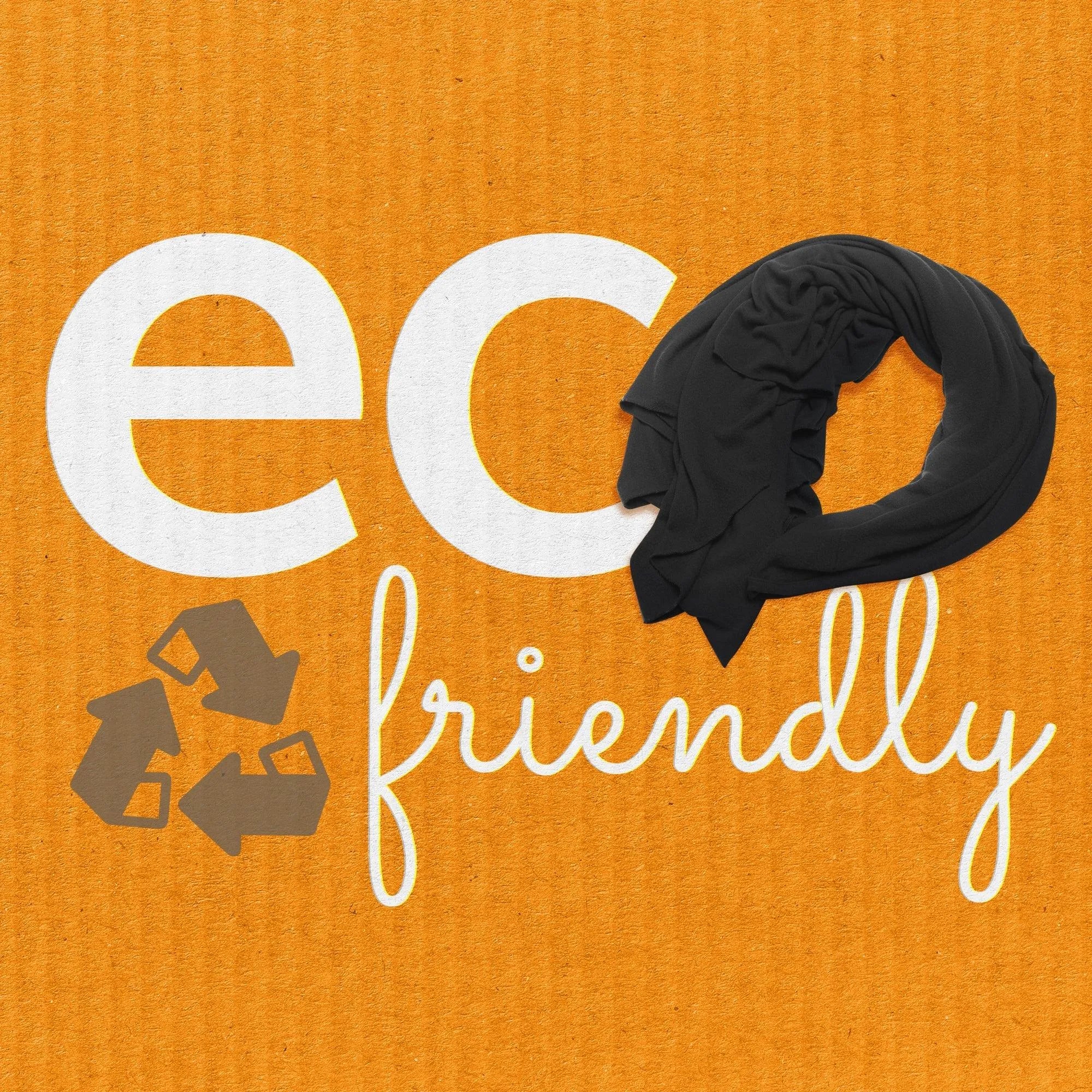 Wayfarer Travel Wrap in Eco Cashmere Jet Black - HappyLuxe