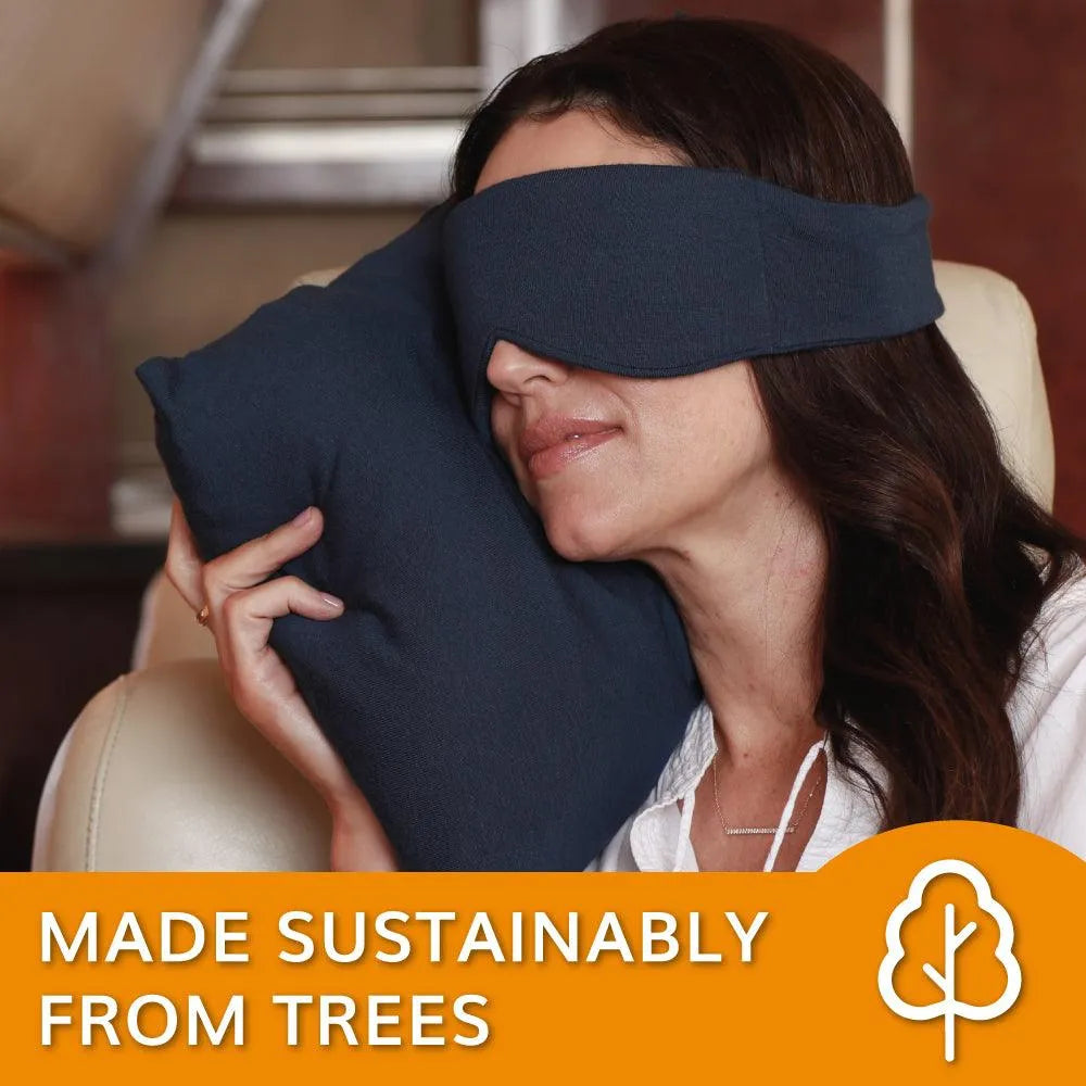 Escape Sleep Mask in Navy Blue - HappyLuxe