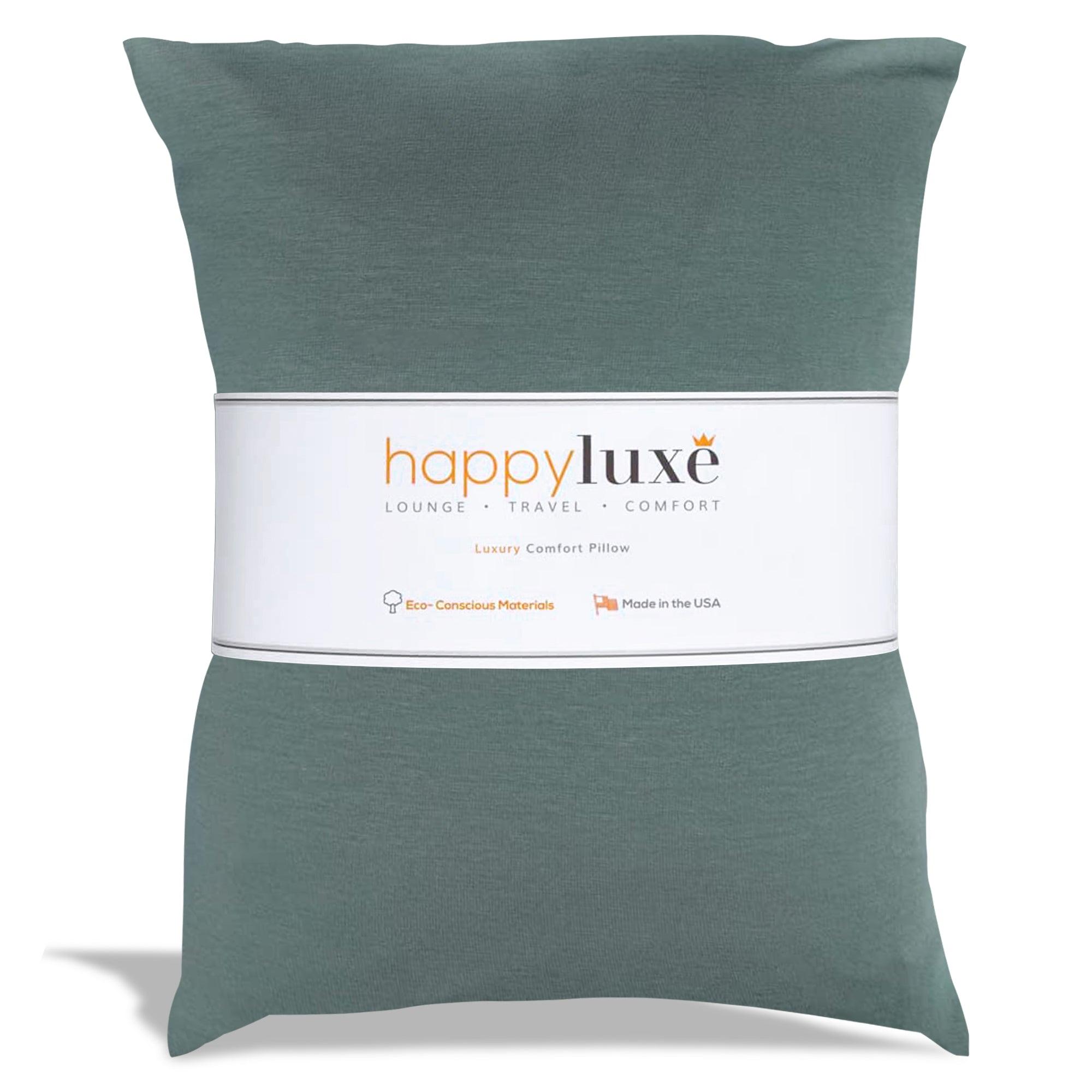 Odyssey Travel Pillow in Sage Green - HappyLuxe