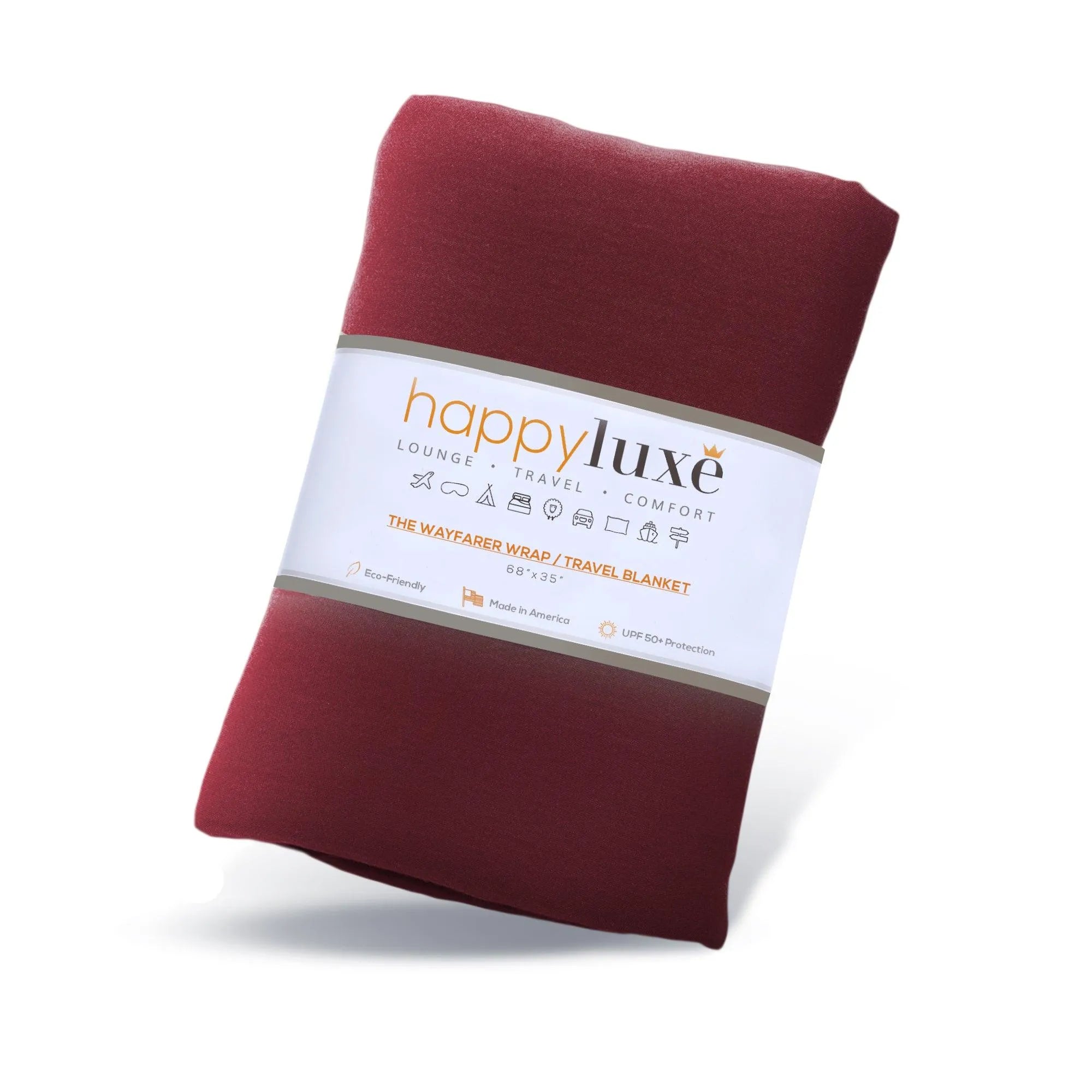 Wayfarer Travel Wrap in Cabernet Red - HappyLuxe