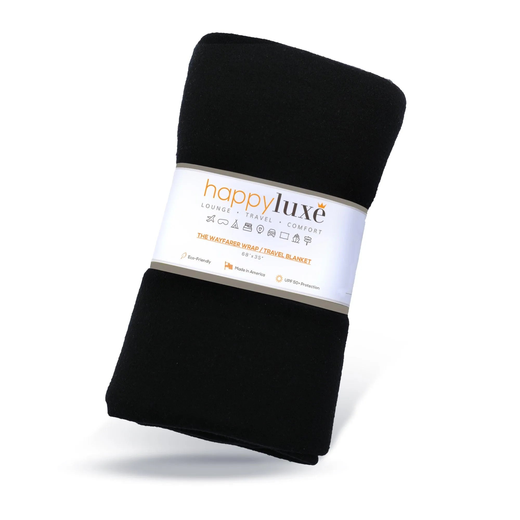 Wayfarer Travel Wrap in Jet Black - HappyLuxe